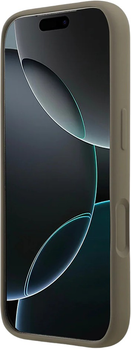 Панель Guess Silicone Big 4G Script для Apple iPhone 17 Pro Bronze (3666339522414)