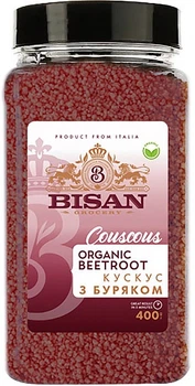Кускус Bisan органічний з буряком 400 г (0.4 кг) (4820186126556)