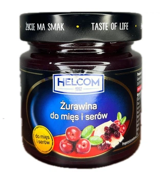 Соус ягодный джем Helcom из клюквы к мясу и сыру 210 гр