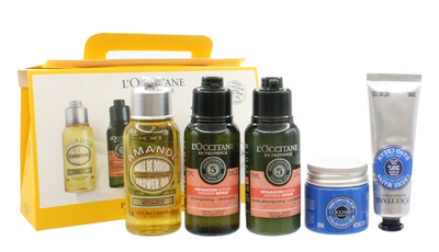 Набір косметики по догляду за тілом L'Occitane en Provence Олія для душу 75 мл + Шампунь 75 мл + Кондиціонер 75 мл + Крем для тіла 50 мл + Крем для рук 30 мл (3253581866948)