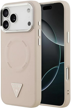 Панель Guess Triangle Logo MagSafe для Apple iPhone 17  Pro Pink (3666339515379)