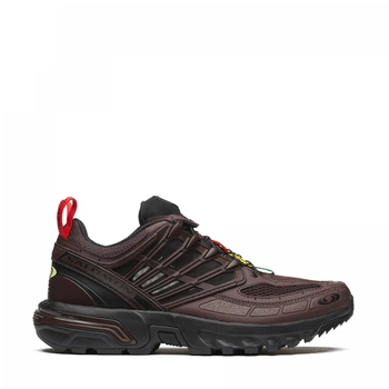 Кросівки чоловічі Salomon ACS Pro Black/Chocolate Plum/High Risk Red 40,5 Коричневий L47521100
