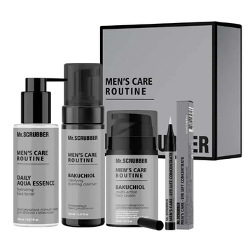 Подарочный набор косметики для мужчин Men's Daily Care Mr.SCRUBBER поэтапный уход за кожей лица