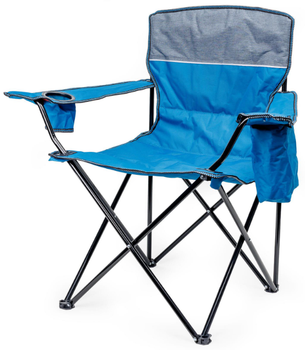 Крісло туристичне Platinet PCC033 складане кемпінгове м'яке Голубе (5907595461368)