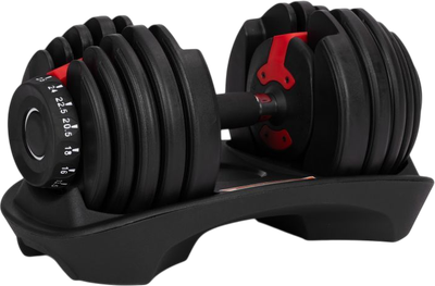 Регульована гантель ModernHome by Multistore чавунна зі стійкою 2.5-24 кг GB-FW207-24KG (5905817008025)