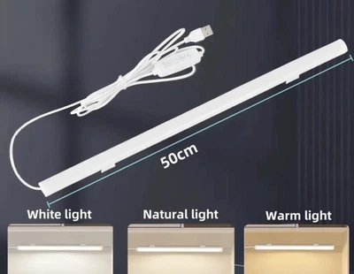 Світлодіодна USB лампа Magnetic LED Strip Light XY-50 three-color з перемикачем 50 см