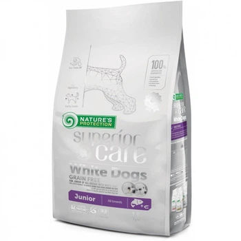 Сухой корм для собак Nature's Protection Superior Care White Dogs Grain Free Junior 1.5 кг (NPSC45671) (323057)