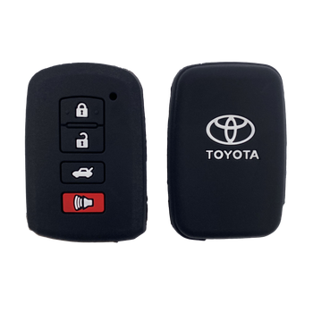 Силіконовий чохол для ключа Onecase Toyota Yaris,Auris,Highlander, Land Cruiser,Rav4,Corolla,Camry,Avensis,Avalon Black