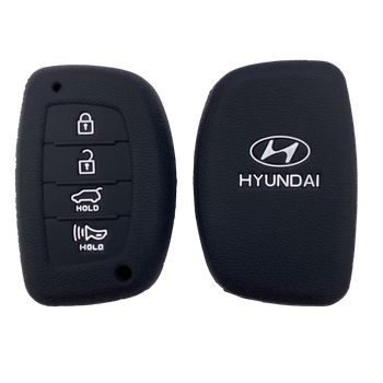 Силиконовый чехол для ключа OneCase Hyundai Ioniq 5 Kona Santa Creta Sonata i30 Accent Tucson Fe Elantra Palisade Venue Black