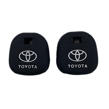 Силиконовый чехол для ключа OneCase Toyota Land Verso Cruiser 200 Corolla Avensis RAV4 Cruiser Highlander Land Sequoia Hilux Cruiser Proace Tundra Prado Land Camry Auris C-HR Yaris Black
