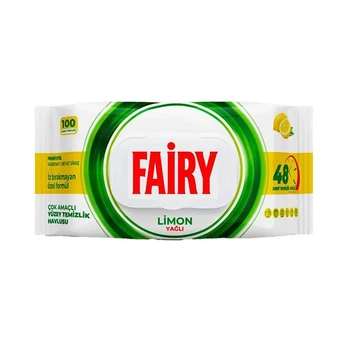 Вологі серветки для прибирання Fairy Lemon, 100 шт.