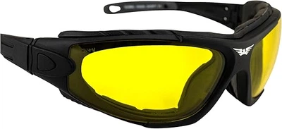 Окуляри захисні фотохромні Global Vision Shorty Photochromic Anti-Fog, жовті
