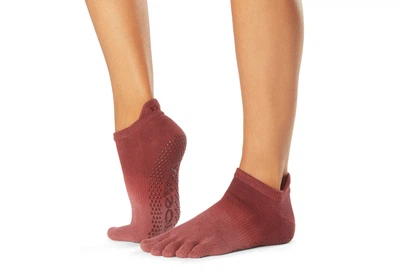 Носки для йоги ToeSox Full Toe Low Rise Grip Mesa Ombre M (39-42.5)