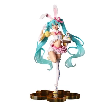 Колекційна аніме фігурка статуетка Хацуне Міку Hatsune Miku Kawaii з кролячими вушками, 23 см, PVC, подарунок, сувенір