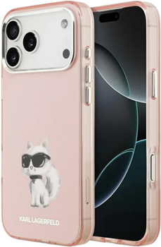 Панель Karl Lagerfeld IML Aquarelle Choupette MagSafe do Apple iPhone 17 Pro Max Pink (3666339531041)