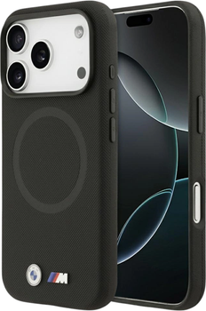 Панель BMW M FW Metal Logo MagSafe для Apple iPhone 17 Pro Max Black (BMHMP17X25PFWSMK)