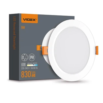 LED светильник Back встраиваемый VIDEX 9W 5000K круглый Белый (VL-DLBR-095)