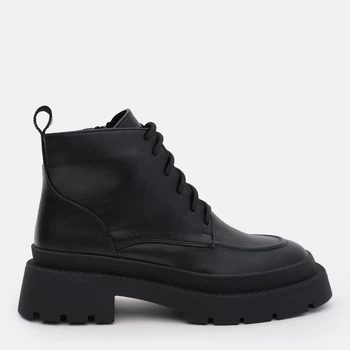 Жіночі демісезонні черевики шкіряні низькі Ashoes Джина/21181 36 23.5 см Чорні (ROZ6501005033)