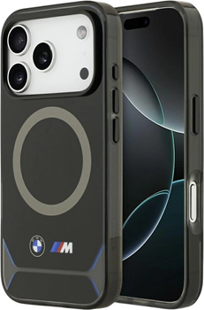 Панель BMW M IML Metal Buttons & Logo MagSafe для Apple iPhone 17 Pro Blue (BMHMP17L25HFGCKB)