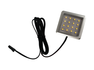 LED світильник 12В 2Вт 6500К кабель 2.9 м MINI AMP 53х53 мм квадратний