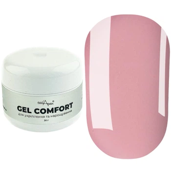 Моделюючий гель NailApex Comfort Builder Gel №7 (світло-рожевий) 50 г