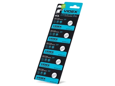 Батарейка литиевая Videx CR1220 blister card 5 шт