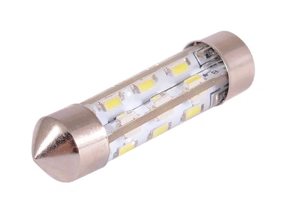 Світлодіодна автолампа C5W SV8.5 силікон 12В 39мм SMD3014-24led білий
