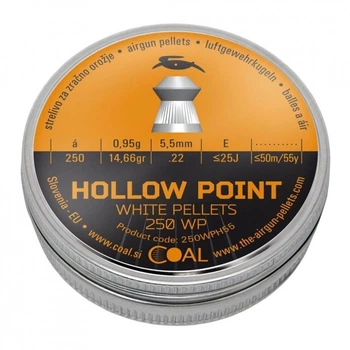 Пульки Coal Hollow Point 5,5 мм 250 шт/уп (250WPH55) (279460)
