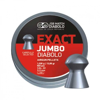 Пульки JSB Exact Jumbo 5,51 мм 1,03 г 500 шт/уп (546246-500) (279820)