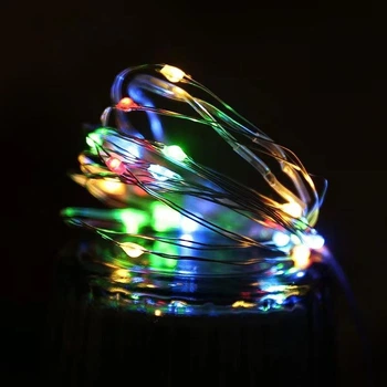 Светодиодные гирлянды-нитки в пробках GlowyCork, разноцветный свет, 4 штуки