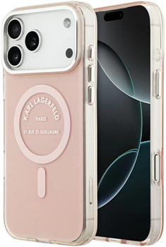 Панель Karl Lagerfeld IML Karl RSG Logo MagSafe do Apple iPhone 17 Pro Max Pink (3666339530488)