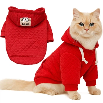 Спортивная кофта для котов (кошек) Бари L Красный