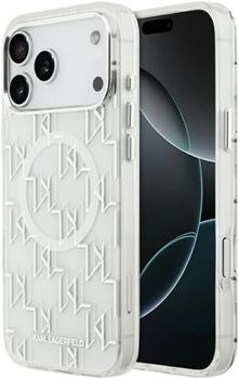 Etui Karl Lagerfeld IML KL Monogram MagSafe do Apple iPhone 17 Pro White (3666339505974)