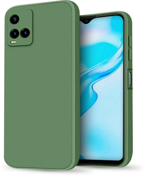 Силиконовый чехол HardCorner Vivo Y21 (с микрофиброй) Khaki (34823-17)