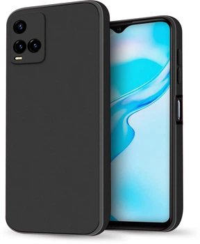 Силиконовый чехол HardCorner Vivo Y21 (с микрофиброй) Black (34823-2B)