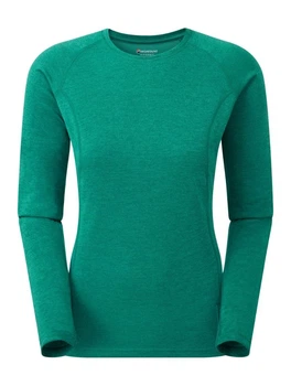 Кофта Montane Female Dart Long Sleeve T-Shirt Green S (1004-FDRLSWAKB13)