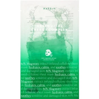 Тканинна маска з екстрактом полину AXIS-Y Mugwort Green Vital Energy Complex Sheet Mask 27 мл