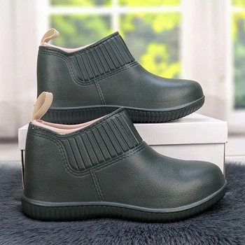 Зимние женские калоши Dago Style хаки на меху 39р (25,5 см) 4551