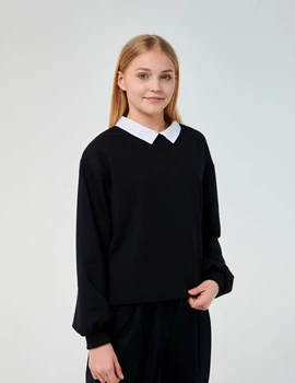 Свитшот для девочки SMIL 116591 Черный р.146