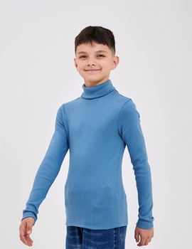 Гольф з відворотом для хлопчика SMIL 114028 Синій р.164