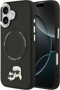 Etui Karl Lagerfeld Karl & Choupette Pin MagSafe do Apple iPhone 17 Black (3666339494971)