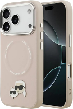 Панель Karl Lagerfeld Karl & Choupette Pin MagSafe do Apple iPhone 17 Pro Pink (3666339495473)