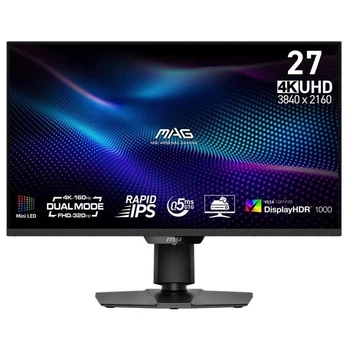 Монитор 27" MSI MAG 274UPDF E16M Dual Mode MiniLED (MAG 274UPDF E16M) 3840х2160 (UHD, 4K) IPS 160/320 Hz