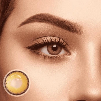 Коричневі контактні лінзи ELITE Lens Айс Мілк Браун 2 шт