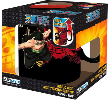 Чашка ABYstyle One Piece Zoro і Sanji термоактивна 460 мл (3665361153672)