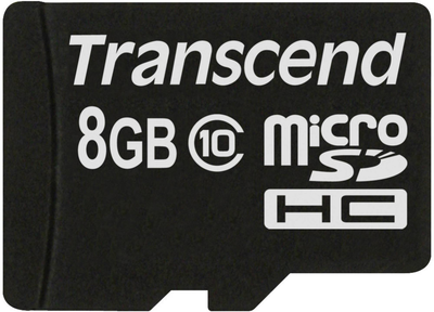 Karta pamięci Transcend Premium microSDHC 8GB Class 10 (TS8GUSDC10)