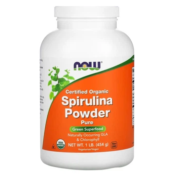 Органический порошок из спирулины NOW Foods Spirulina Certified Organic Powder 454 г