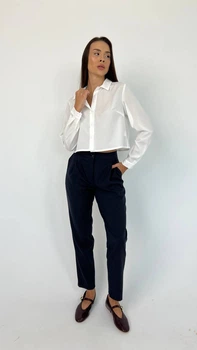 Сорочка жіноча укорочена софт біла, 2XL;3XL