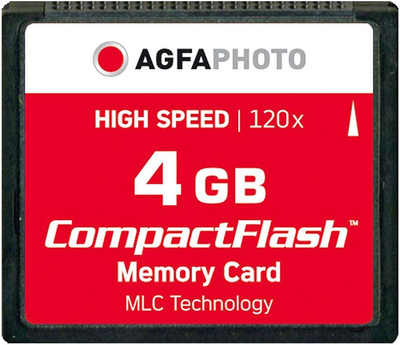 Karta pamięci AgfaPhoto CompactFlash 4GB 120x (4250255101502)