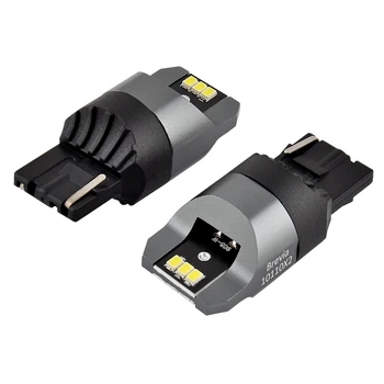 Світлодіод 12/24V T20 Білий W21W 6x3020SMD 330Lm 6000K "Brevia" CANbus №10110 (2шт)